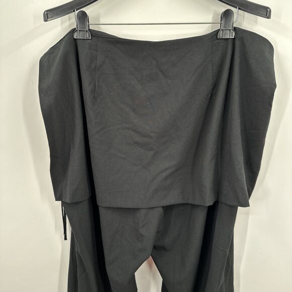 Future Collective Plus Size 22 Two Fer Tailored Pants Black Straight Side Zip - Picture 5 of 9